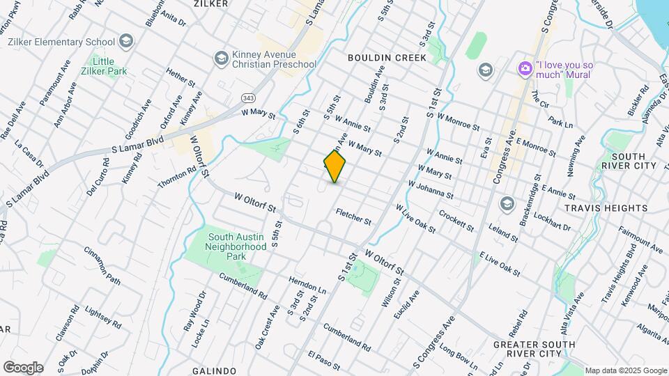 805 W Live Oak St Map and Location Details