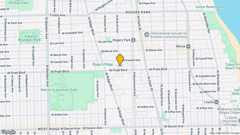 6809 N Wolcott Ave, Unit 3A Map and Location Details