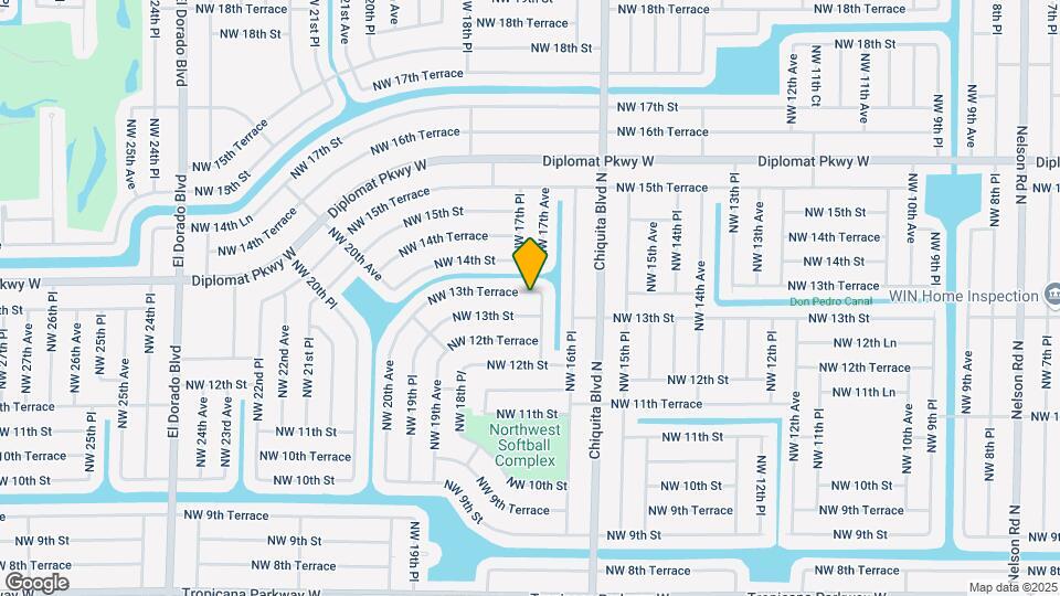 1704 NW 13th Terrace Map and Location Details