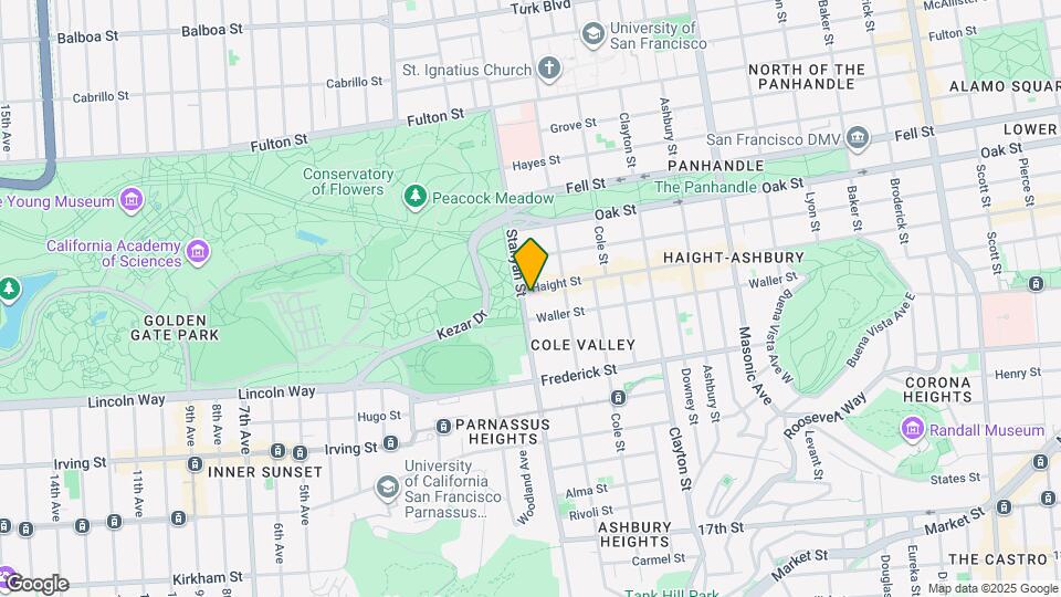 730 Stanyan Map and Location Details