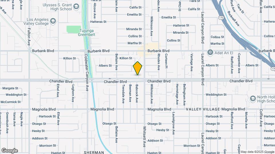 12531 Chandler Blvd Map and Location Details