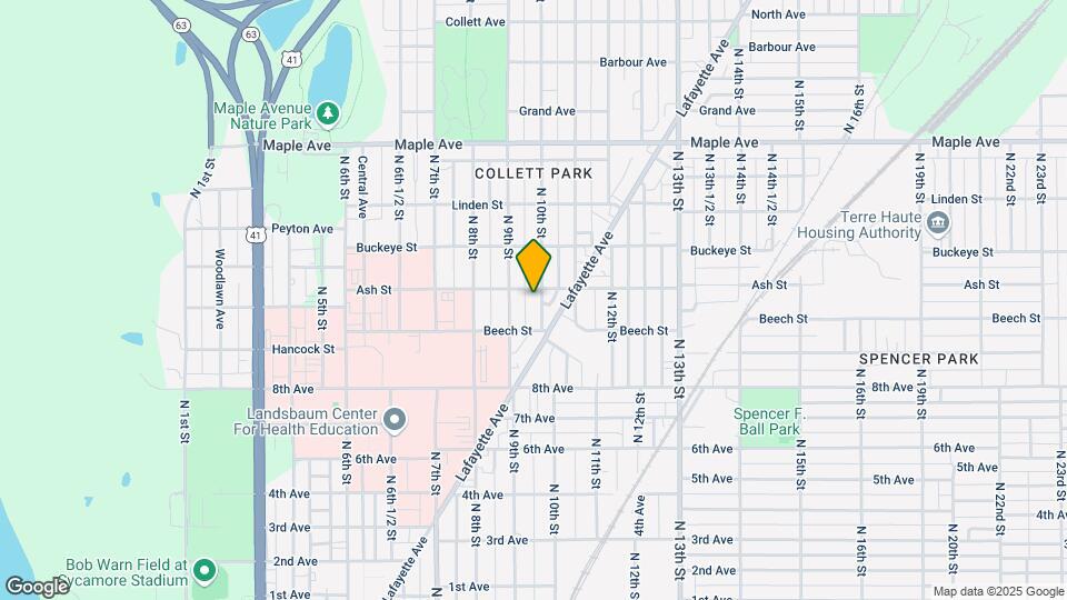 1732 N 10th St Map and Location Details