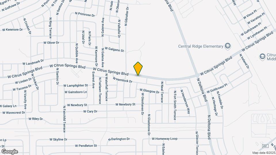 1014 W Citrus Springs Blvd Map and Location Details