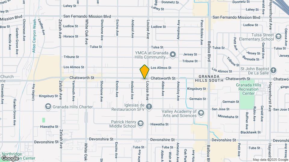 17312 Chatsworth St Map and Location Details
