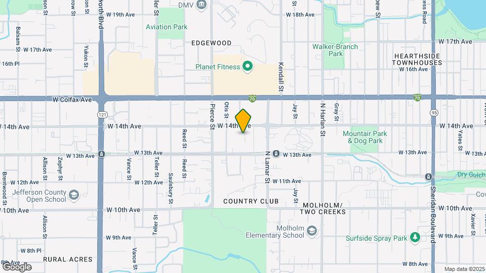 6550 W 14th Ave Map and Location Details