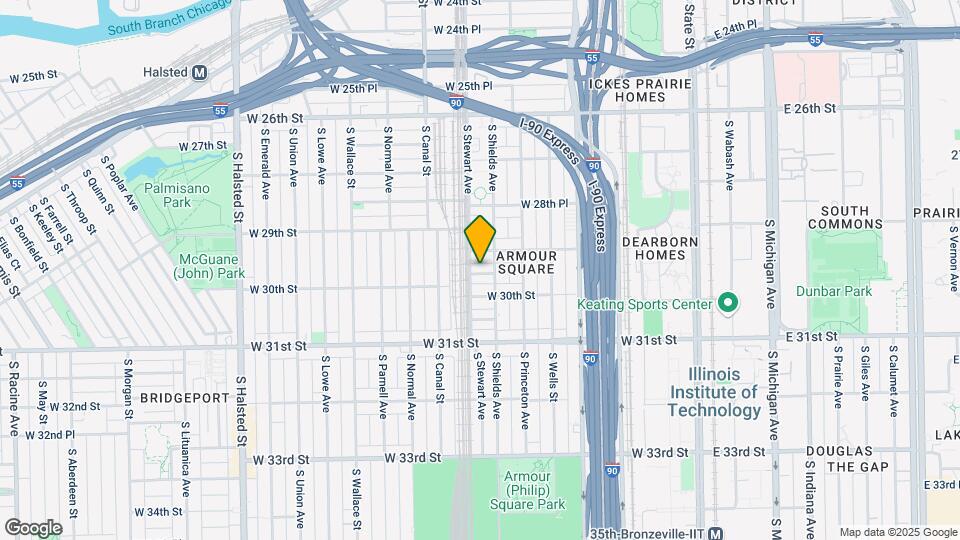 346 W 29th Pl Map and Location Details
