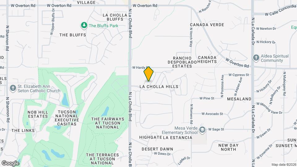 1980 W Myrtlewood Ln Map and Location Details