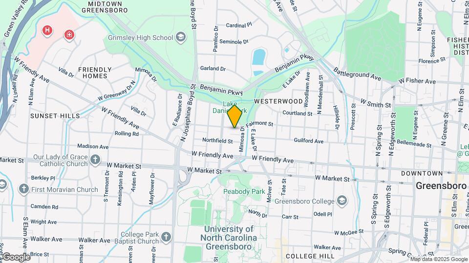 1313 Fairmont St Map and Location Details