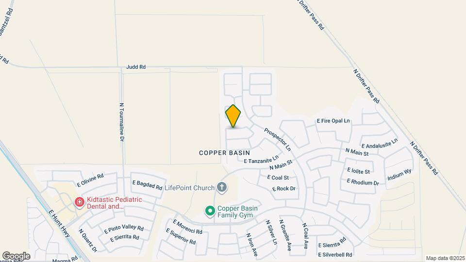 3883 E Rose Quartz Ln Map and Location Details