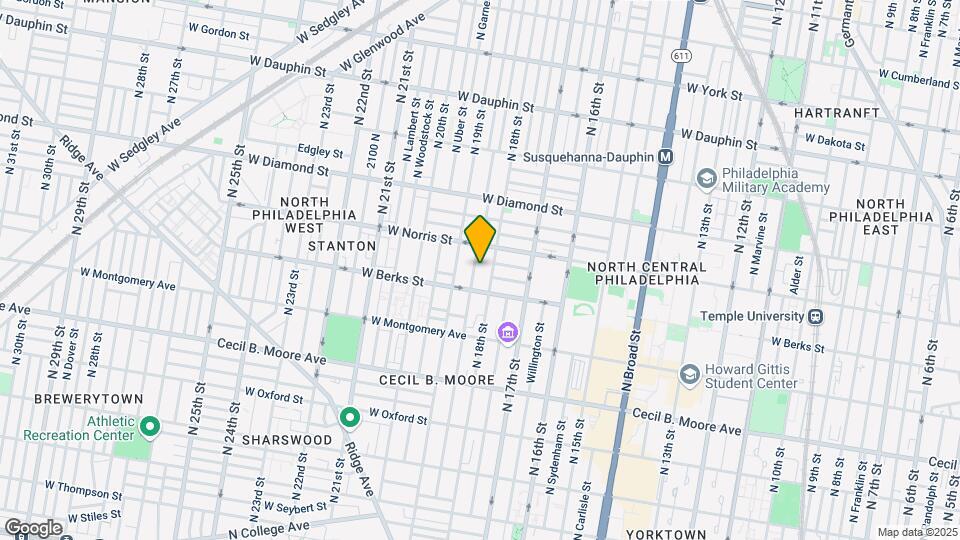 1929 N Gratz St Map and Location Details