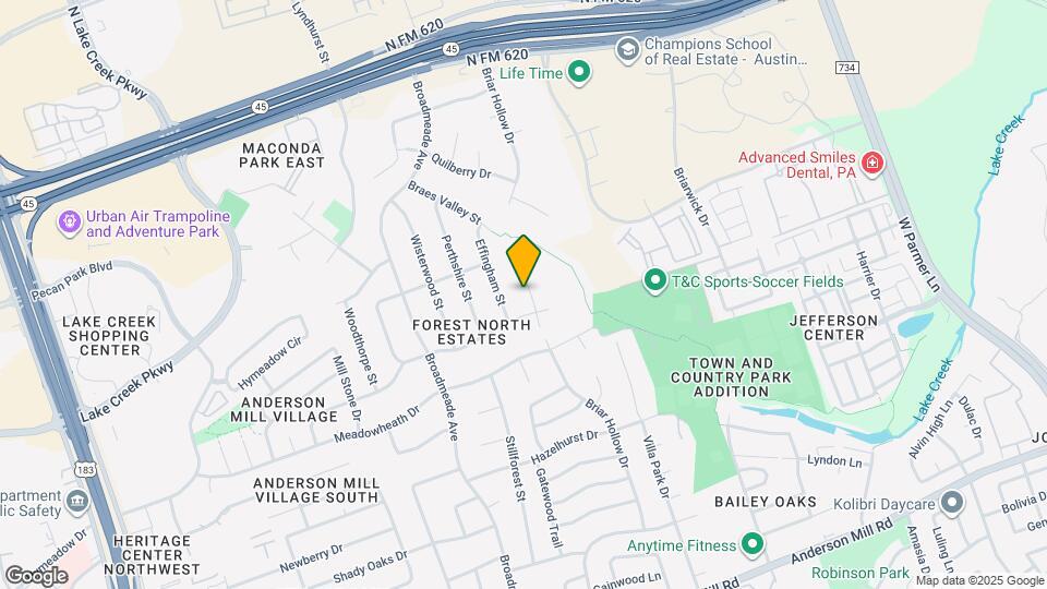 13314 Briar Hollow Dr Map and Location Details