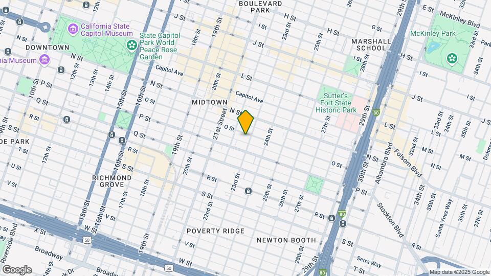 2224 O St Map and Location Details