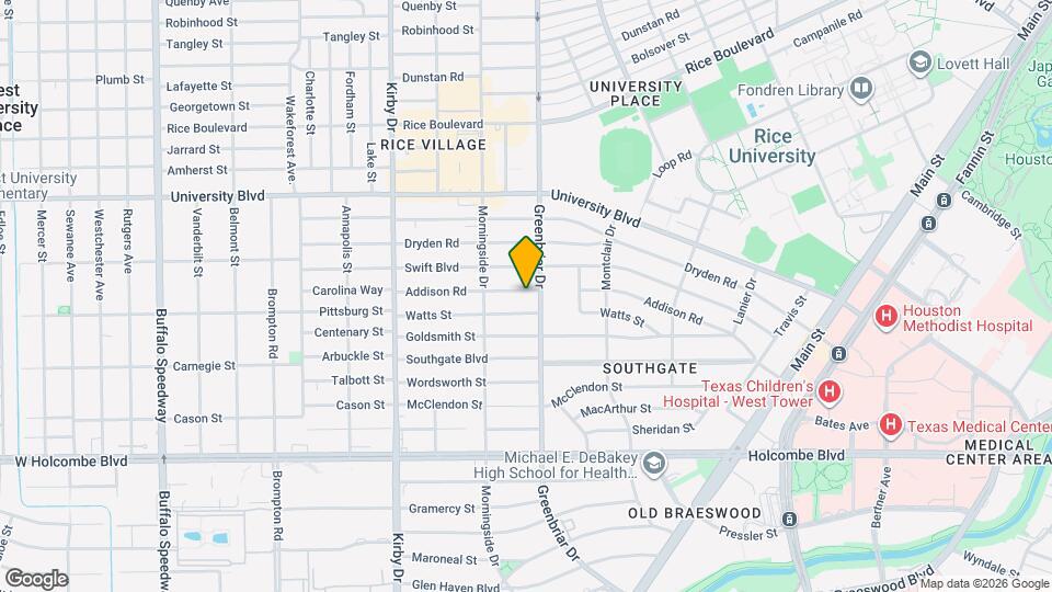 2311 Addison Rd Mapa y Detalles de la Ubicación