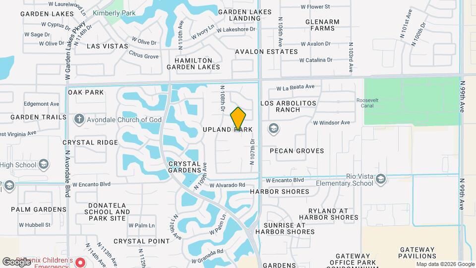 2618 N 107th Ln Map and Location Details