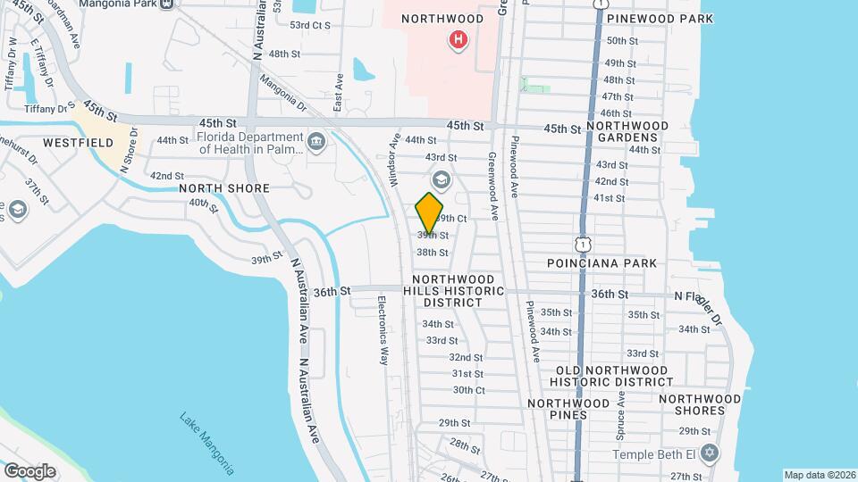 932 39th St Map and Location Details