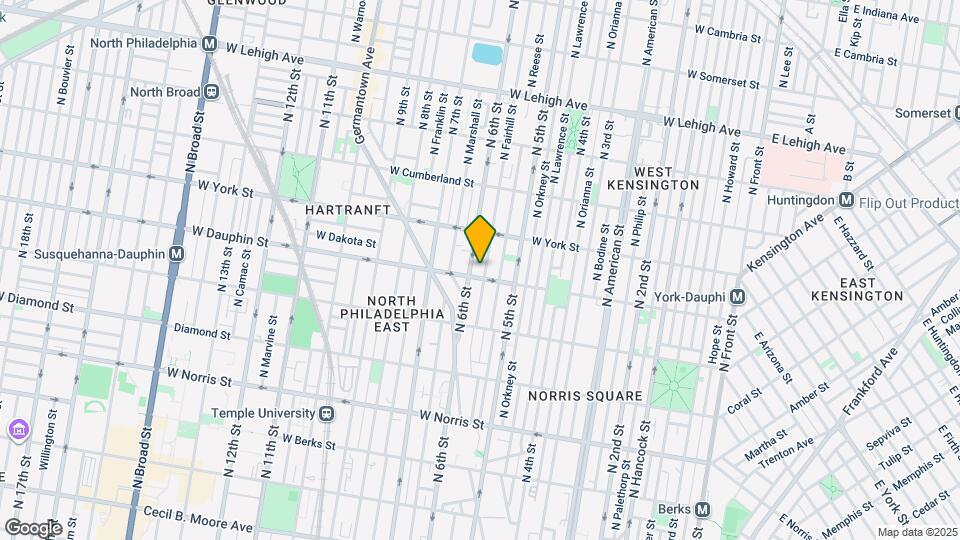 2306 N Fairhill St Map and Location Details