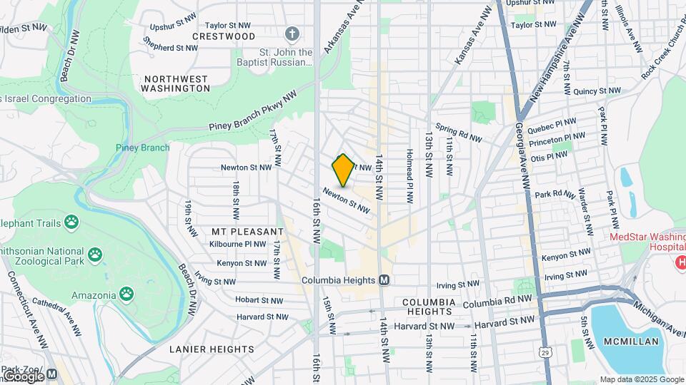 1489 Newton St NW Map and Location Details