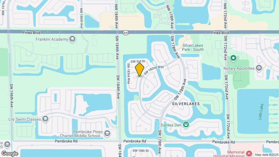 491 SW 182nd Way Map and Location Details