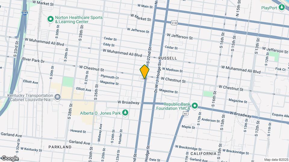612 22nd St Map and Location Details