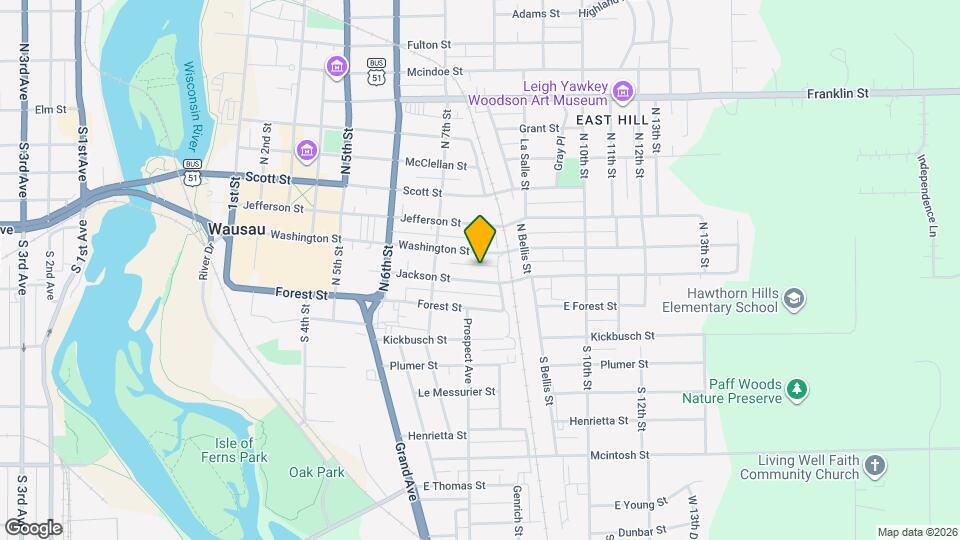 732 Jackson St Map and Location Details