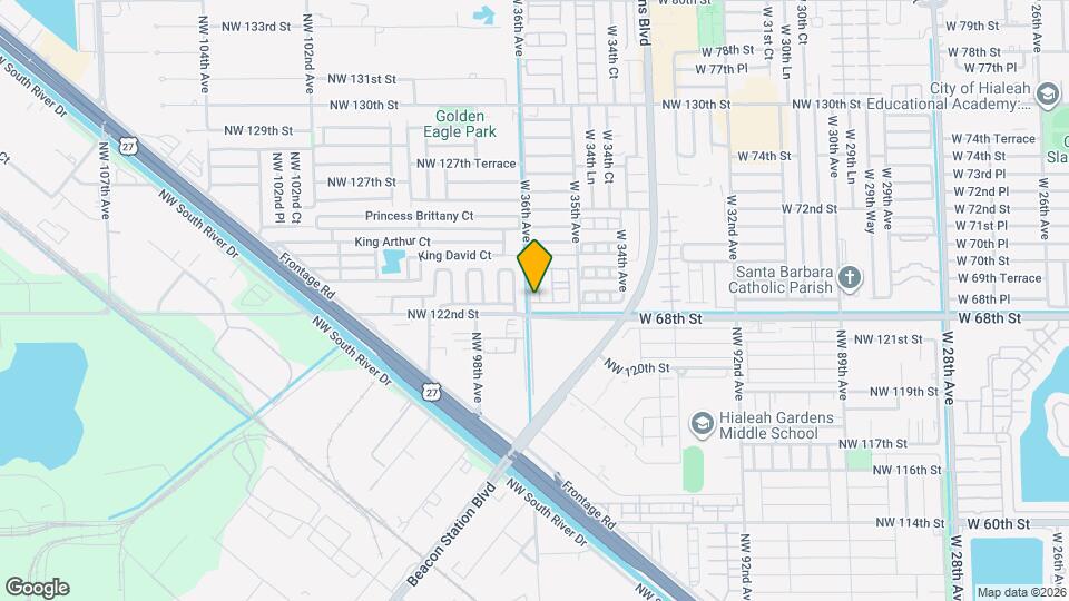 6891 W 36th Ave Map and Location Details