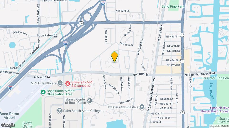 4230 NW 3rd Way Map and Location Details