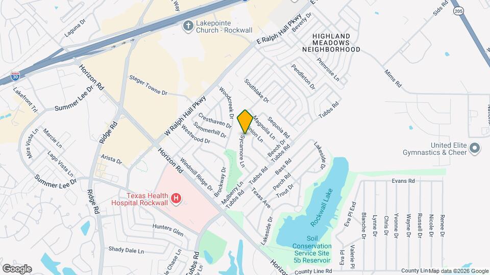 3708 Sycamore Ln Mapa y Detalles de la Ubicación
