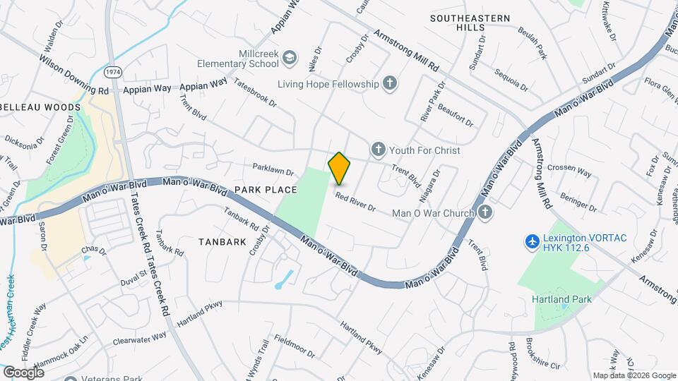 3732 Red River Dr Map and Location Details