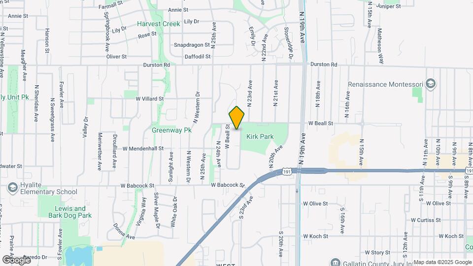 2310 W Beall St Map and Location Details