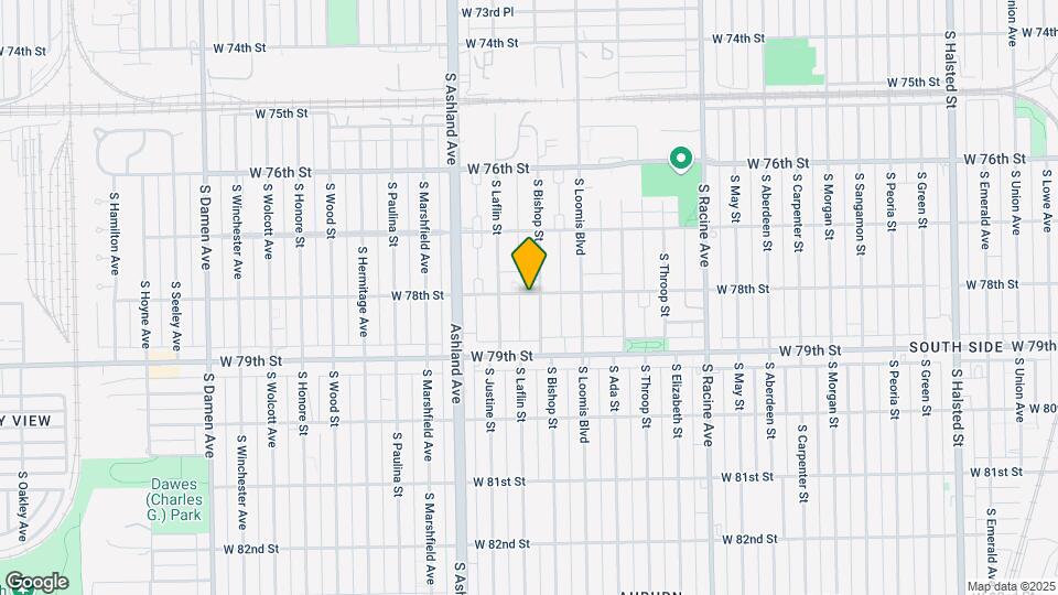 7800 S Bishop St Mapa y Detalles de la Ubicación