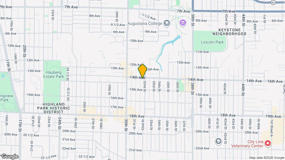 1404 32nd St Map and Location Details