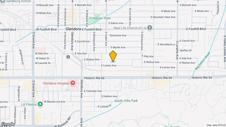 555 E Lemon Ave Mapa y Detalles de la Ubicación