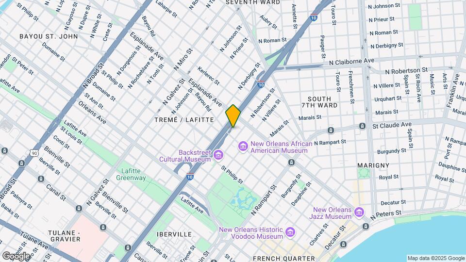 1621 Governor Nicholls St Map and Location Details