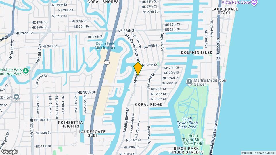 2132 Middle River Dr Map and Location Details