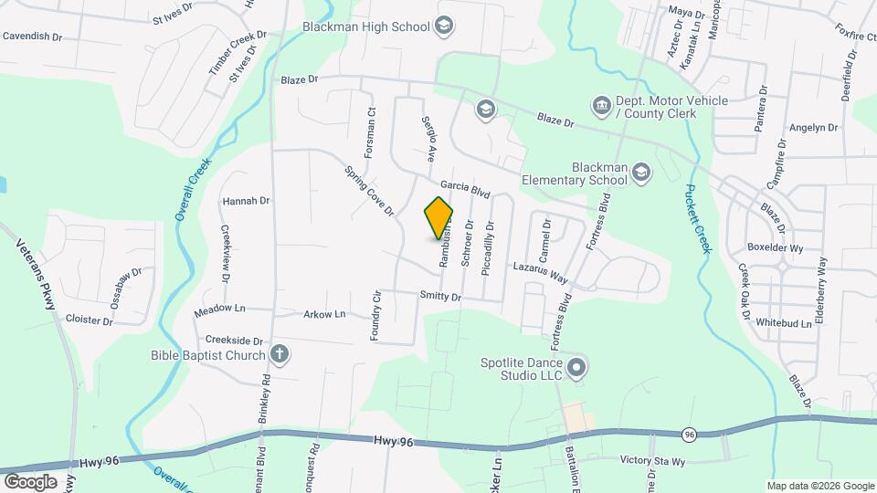 617 Rambush Dr Map and Location Details