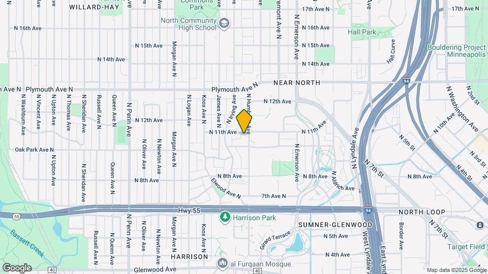 1015 N Humboldt Ave Map and Location Details