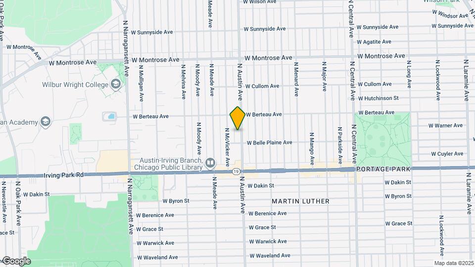 4118 N Austin Ave, Unit 2 Map and Location Details