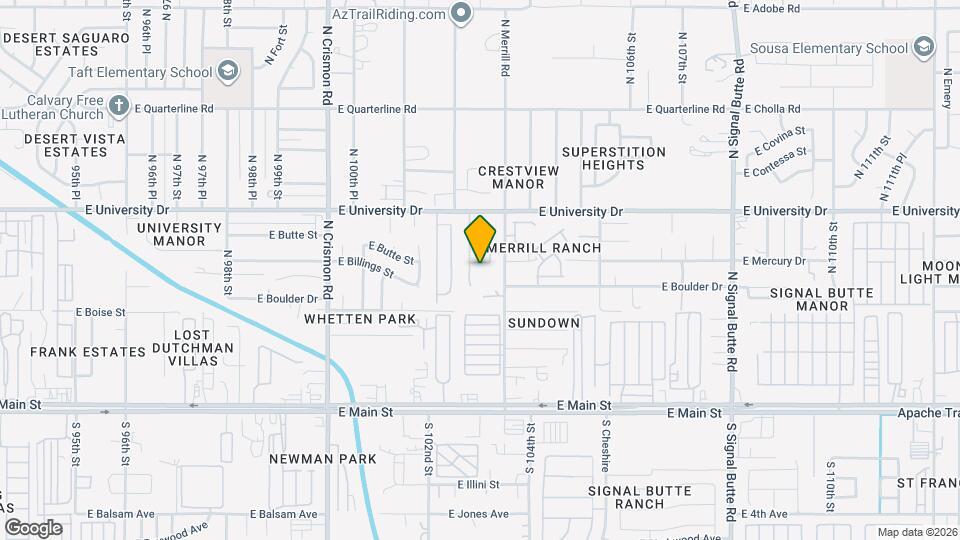 10307 E Billings St Map and Location Details