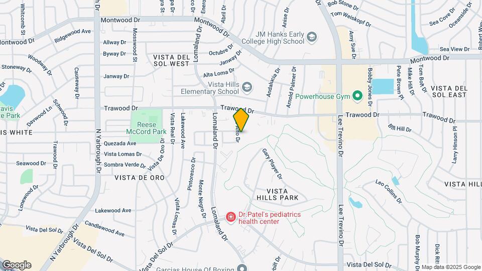 1746 Pico Alto Dr Map and Location Details