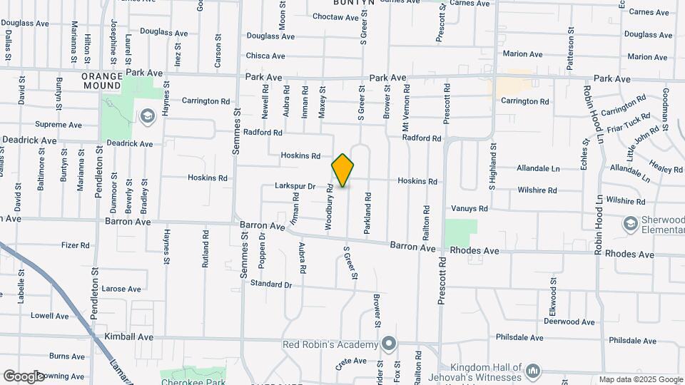 1085 S Greer St Mapa y Detalles de la Ubicación