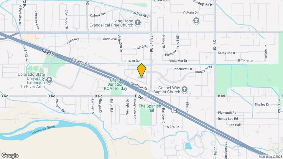 212 Monitor Mesa Ct Map and Location Details