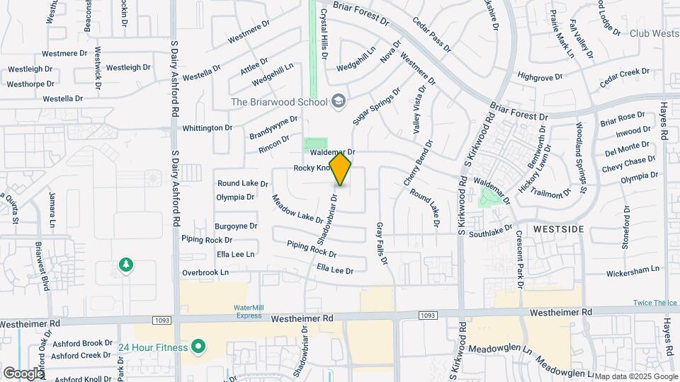 2107 Shadowbriar Dr Map and Location Details