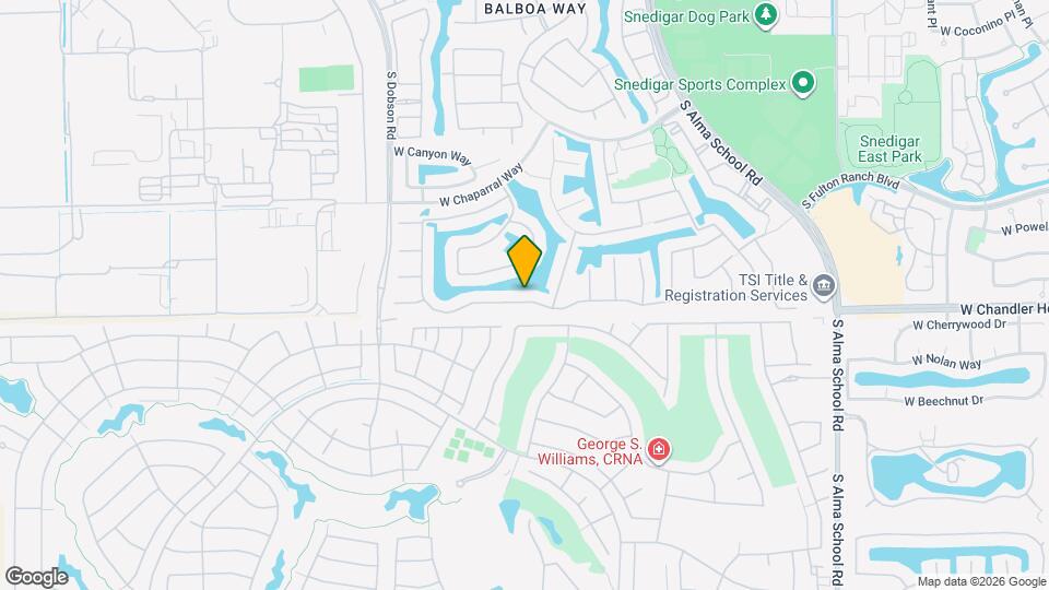 1680 W Bartlett Way Map and Location Details