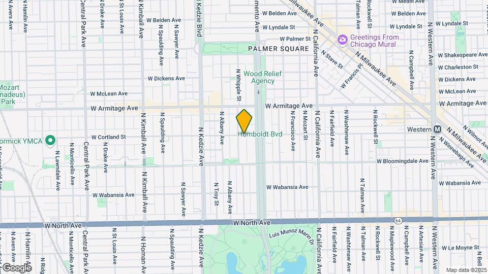 1857 N Whipple St Mapa y Detalles de la Ubicación