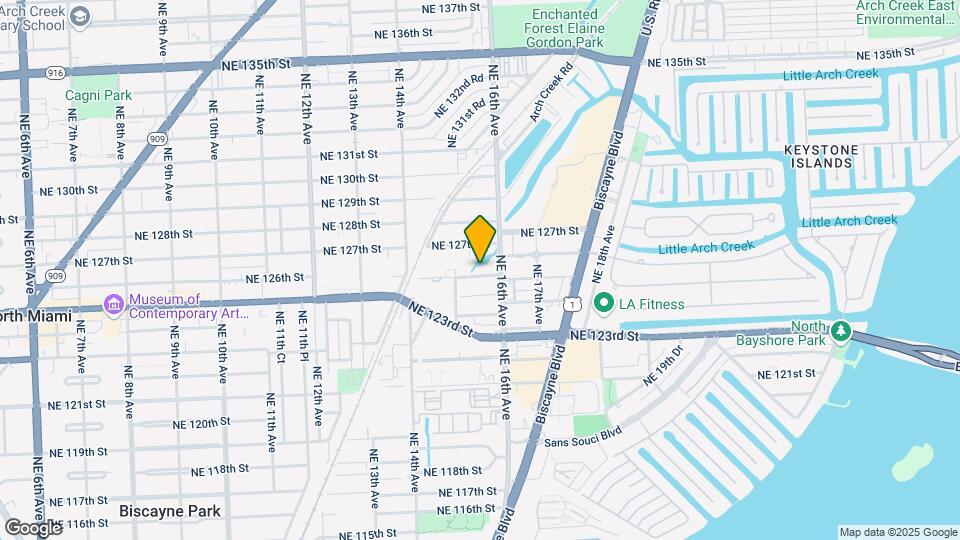 1555 NE 125th Ter Map and Location Details