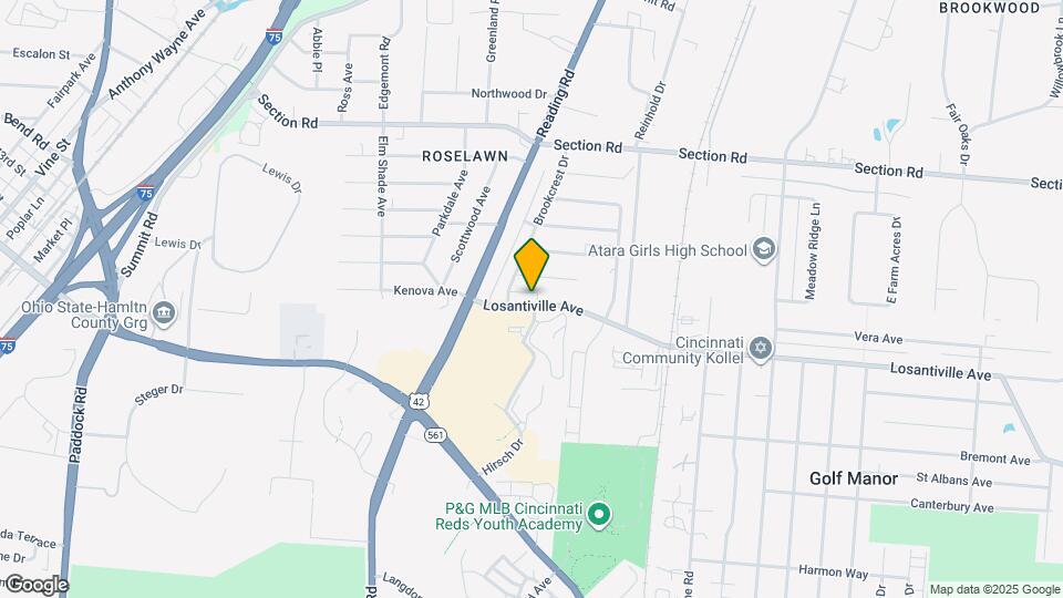 1820 Losantiville Ave Map and Location Details