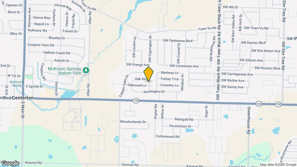 1015 Oakwood Ln Map and Location Details