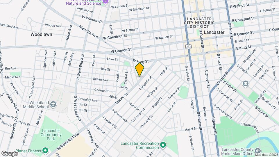 547 Manor St Map and Location Details