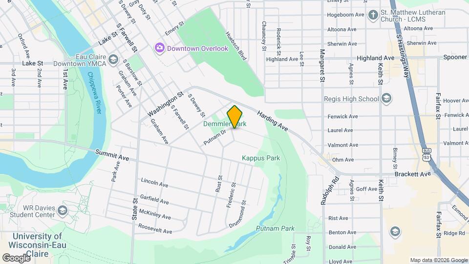 1305-1307 Frederic St Map and Location Details