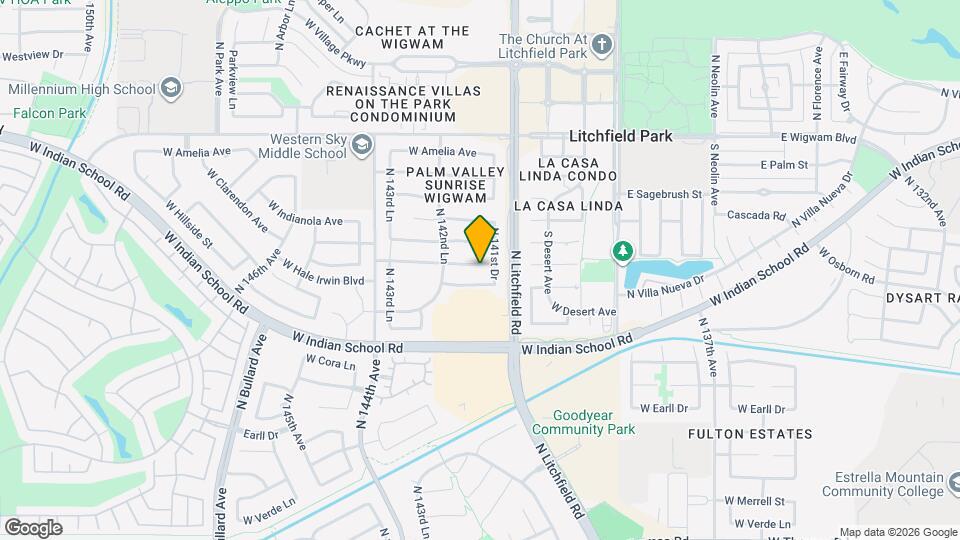 14173 W Weldon Ave Map and Location Details